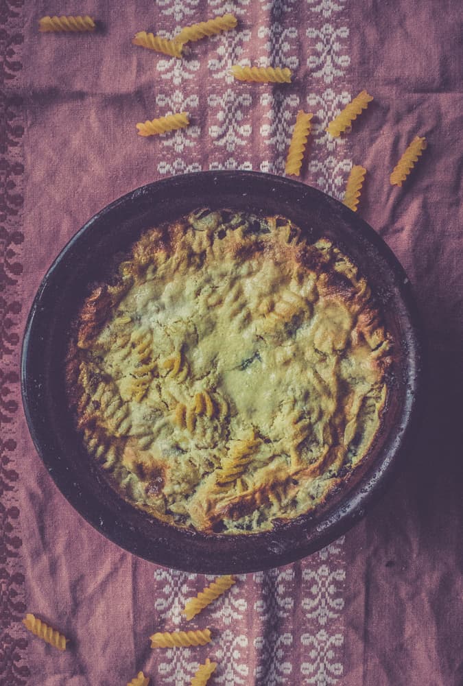 Vegaaninen makaroni- laatikko Vegaaninen makaroni- laatikko