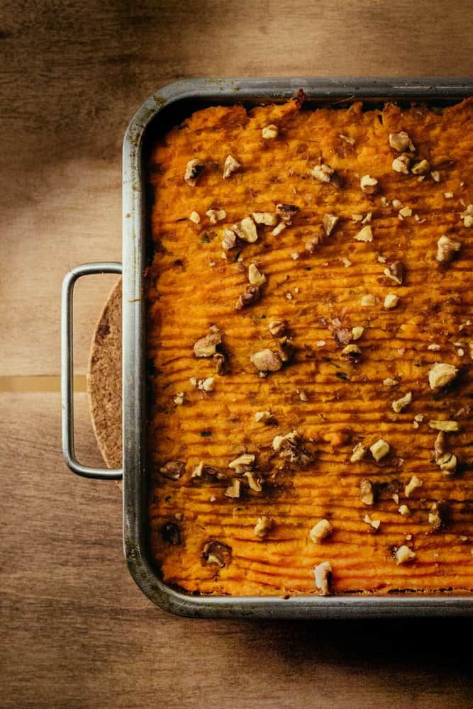 Vegaaninen shepherd's pie Vegaaninen shepherd's pie