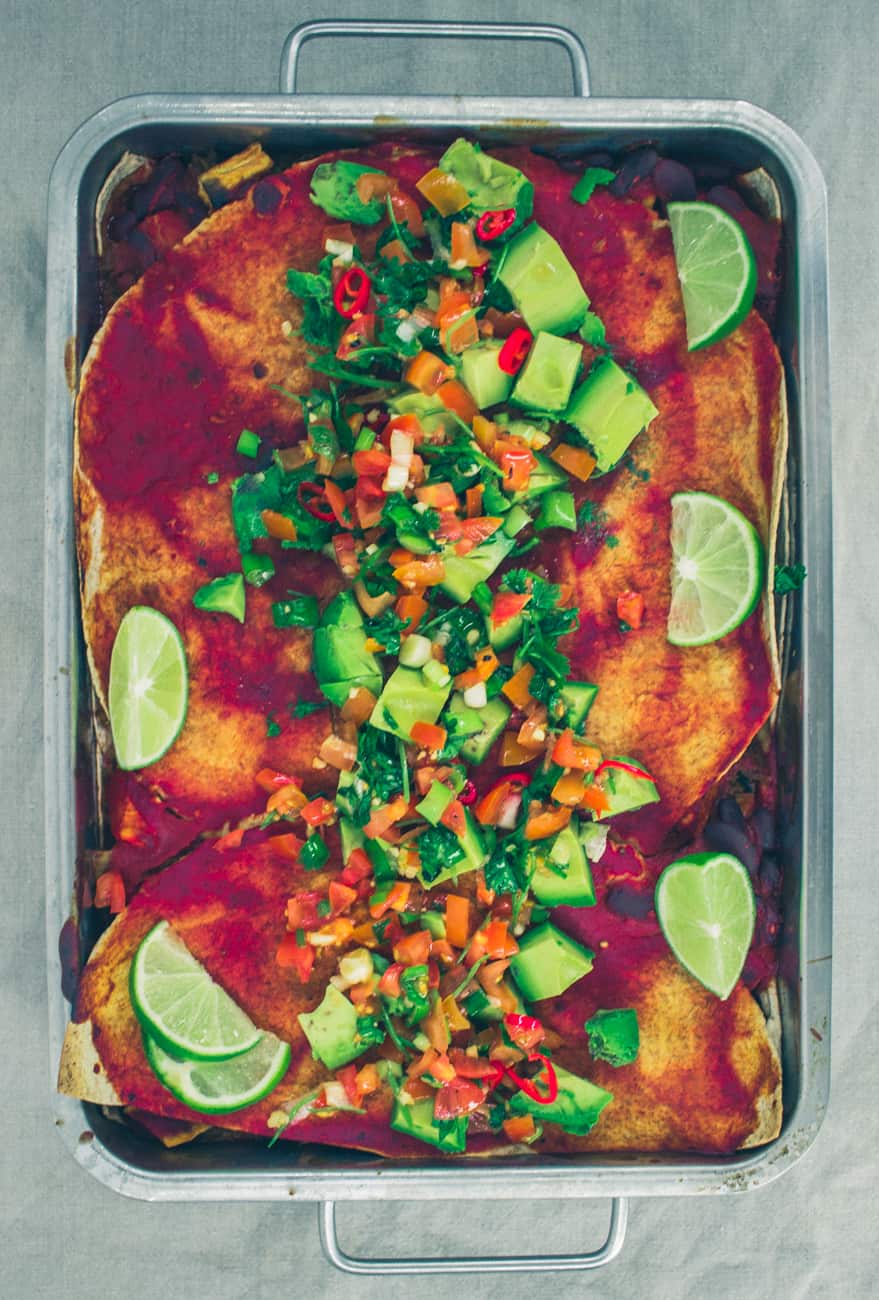 Helppo enchiladavuoka nyhtökaurasta Helppo enchiladavuoka nyhtökaurasta