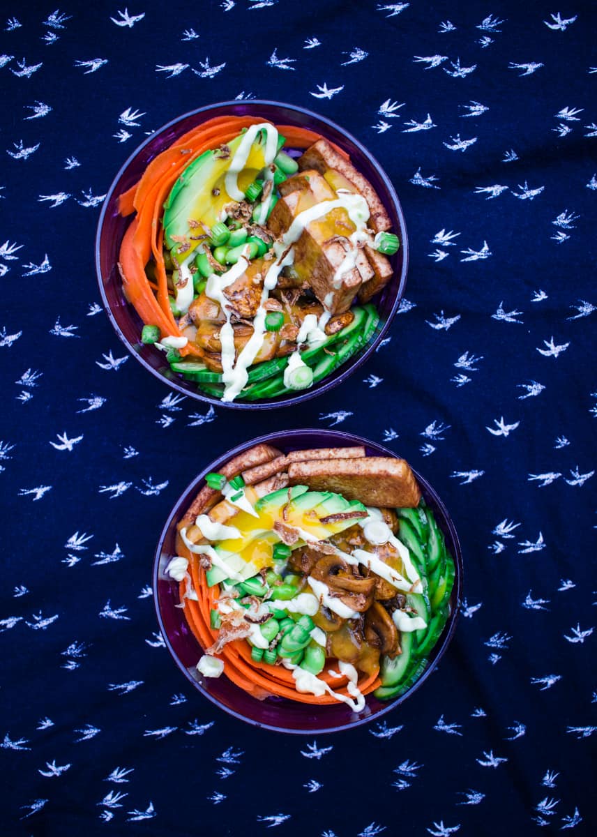 Vegaaninen sushibowl Vegaaninen sushibowl